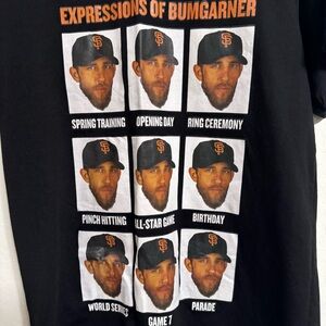 SF Giants Expressions of Bumgarner Giveaway shirt XL (runs small like S Or M)